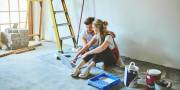Jong stel plant verbouwing
